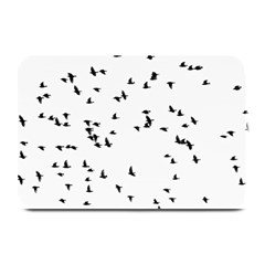 My Flock - Black & White Plate Mats by WensdaiAmbrose