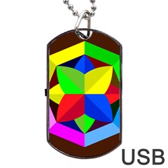 Logo Vector Sign Emblem Dog Tag Usb Flash (one Side) by Pakrebo