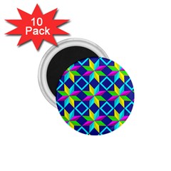 Pattern Star Abstract Background 1 75  Magnets (10 Pack)  by Pakrebo