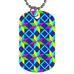 Pattern Star Abstract Background Dog Tag (two Sides) by Pakrebo