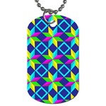 Pattern Star Abstract Background Dog Tag (Two Sides) Back