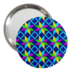 Pattern Star Abstract Background 3  Handbag Mirrors by Pakrebo