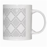 Seamless Background Abstract Vector White Mugs Right