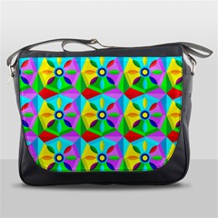 Star Texture Template Design Messenger Bag by Pakrebo