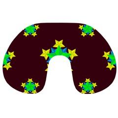 Pattern Star Vector Multi Color Travel Neck Pillows