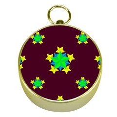 Pattern Star Vector Multi Color Gold Compasses