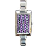 Geometric Patterns Triangle Seamless Rectangle Italian Charm Watch Front