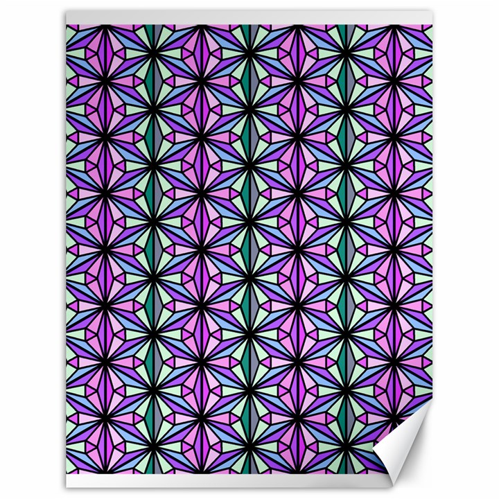 Geometric Patterns Triangle Seamless Canvas 18  x 24 