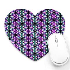 Geometric Patterns Triangle Seamless Heart Mousepads by Pakrebo