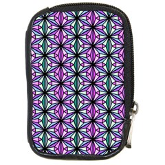 Geometric Patterns Triangle Seamless Compact Camera Leather Case by Pakrebo