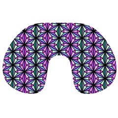 Geometric Patterns Triangle Seamless Travel Neck Pillows by Pakrebo