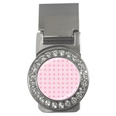 Traditional Patterns Pink Octagon Money Clips (cz)  by Pakrebo