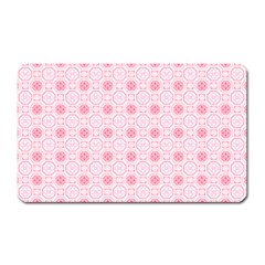 Traditional Patterns Pink Octagon Magnet (rectangular) by Pakrebo