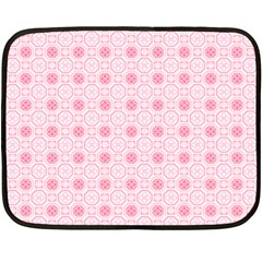 Traditional Patterns Pink Octagon Double Sided Fleece Blanket (mini)  by Pakrebo