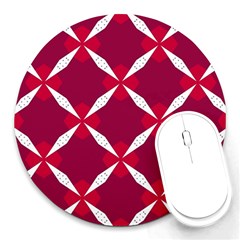 Christmas Background Wallpaper Round Mousepads by Pakrebo