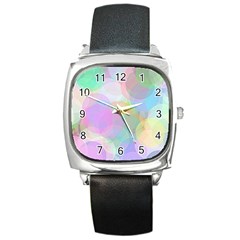 Abstract Background Texture Square Metal Watch by Pakrebo