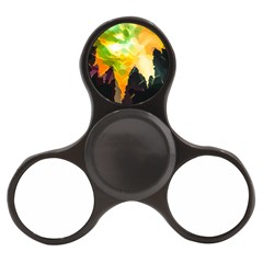 Forest Trees Nature Wood Green Finger Spinner by Pakrebo