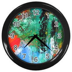 Garden 2 Wall Clock (black) by WILLBIRDWELL