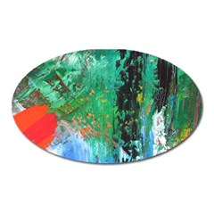 Garden 2 Oval Magnet