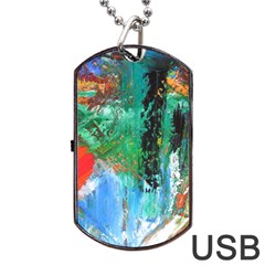 Garden 2 Dog Tag Usb Flash (one Side) by WILLBIRDWELL