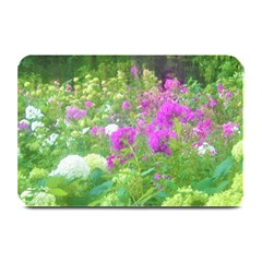 Annabella Hydrangeas And Purple Garden Landscape Plate Mats by myrubiogarden