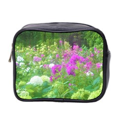 Annabella Hydrangeas And Purple Garden Landscape Mini Toiletries Bag (two Sides) by myrubiogarden