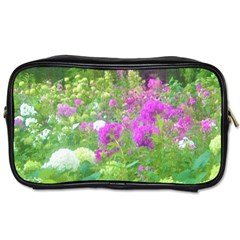 Annabella Hydrangeas And Purple Garden Landscape Toiletries Bag (two Sides) by myrubiogarden