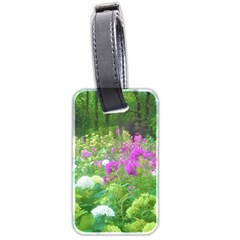 Annabella Hydrangeas And Purple Garden Landscape Luggage Tags (two Sides) by myrubiogarden