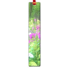 Annabella Hydrangeas And Purple Garden Landscape Large Book Marks by myrubiogarden