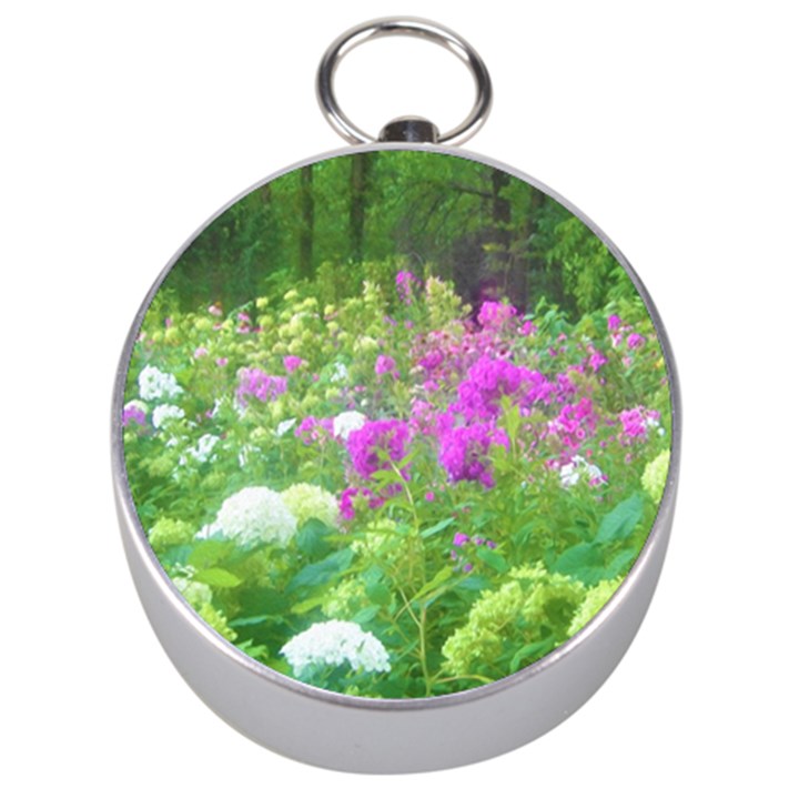 Annabella Hydrangeas And Purple Garden Landscape Silver Compasses