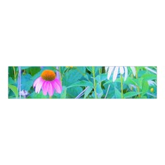 White And Purple Coneflowers And Yellow Rudbeckia Velvet Scrunchie by myrubiogarden