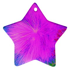 Psychedelic Purple Garden Milkweed Flower Ornament (star)