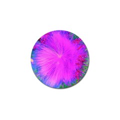 Psychedelic Purple Garden Milkweed Flower Golf Ball Marker by myrubiogarden