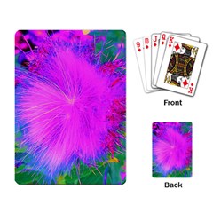 Psychedelic Purple Garden Milkweed Flower Playing Cards Single Design