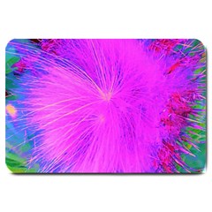 Psychedelic Purple Garden Milkweed Flower Large Doormat  by myrubiogarden