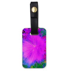 Psychedelic Purple Garden Milkweed Flower Luggage Tags (one Side)  by myrubiogarden