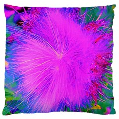 Psychedelic Purple Garden Milkweed Flower Standard Flano Cushion Case (two Sides) by myrubiogarden