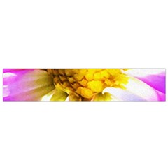 Purple, Pink And White Dahlia With A Bright Yellow Center Small Flano Scarf