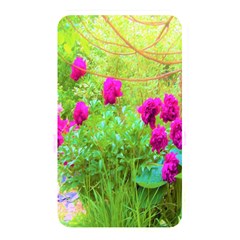 Impressionistic Purple Peonies With Green Hostas Memory Card Reader (rectangular) by myrubiogarden