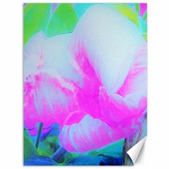 Abstract Pink Hibiscus Bloom With Flower Power Canvas 36  X 48  by myrubiogarden