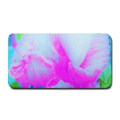 Abstract Pink Hibiscus Bloom With Flower Power Medium Bar Mats by myrubiogarden