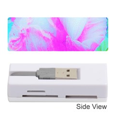 Abstract Pink Hibiscus Bloom With Flower Power Memory Card Reader (stick) by myrubiogarden