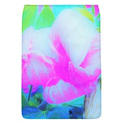 Abstract Pink Hibiscus Bloom With Flower Power Removable Flap Cover (s) by myrubiogarden