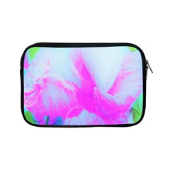 Abstract Pink Hibiscus Bloom With Flower Power Apple Ipad Mini Zipper Cases by myrubiogarden