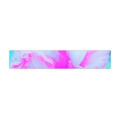 Abstract Pink Hibiscus Bloom With Flower Power Flano Scarf (mini) by myrubiogarden