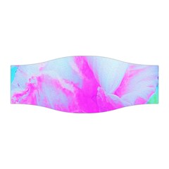 Abstract Pink Hibiscus Bloom With Flower Power Stretchable Headband by myrubiogarden