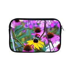 Yellow Flowers In The Purple Coneflower Garden Apple Macbook Pro 13  Zipper Case by myrubiogarden