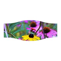 Yellow Flowers In The Purple Coneflower Garden Stretchable Headband by myrubiogarden