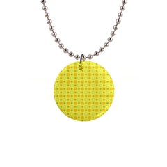 Traditional Patterns Chrysanthemum 1  Button Necklace