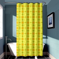 Traditional Patterns Chrysanthemum Shower Curtain 36  x 72  (Stall) 